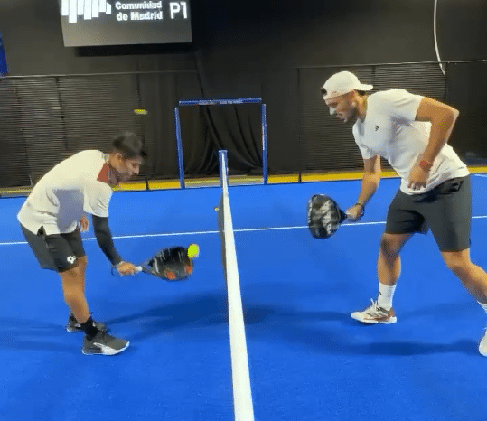 Chingotto Galan training padel